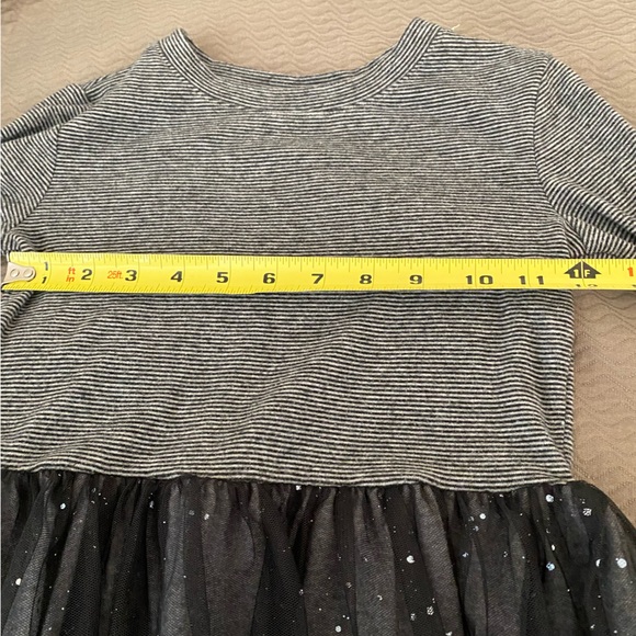 Stunning Cat & Jack party holiday tulle cotton dress Girls 6-6X mini skirt 🖤🤍 - Picture 4 of 6